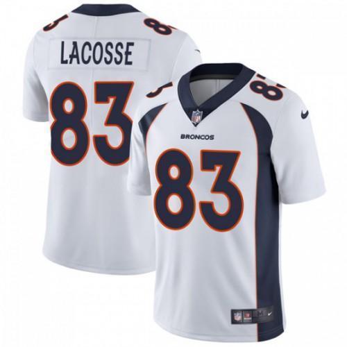 Nike Denver Broncos #83 Matt LaCosse White Stitched NFL Vapor Untouchable Limited Jersey