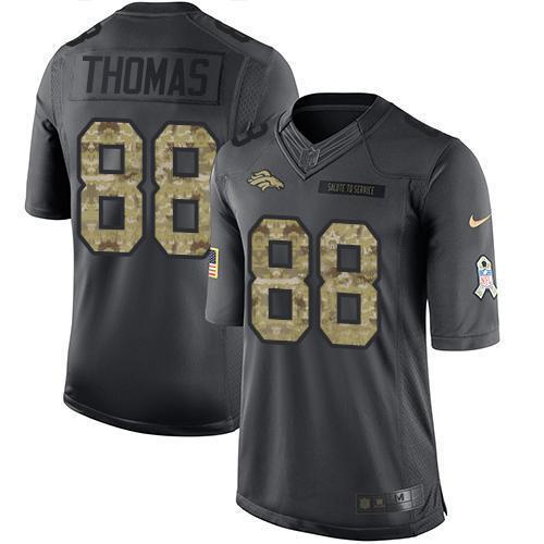 Nike Denver Broncos #88 Demaryius Thomas Black Stitched NFL Limited 2016 Salute to Service Jersey