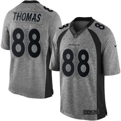 Nike Denver Broncos #88 Demaryius Thomas Gray Stitched NFL Limited Gridiron Gray Jersey