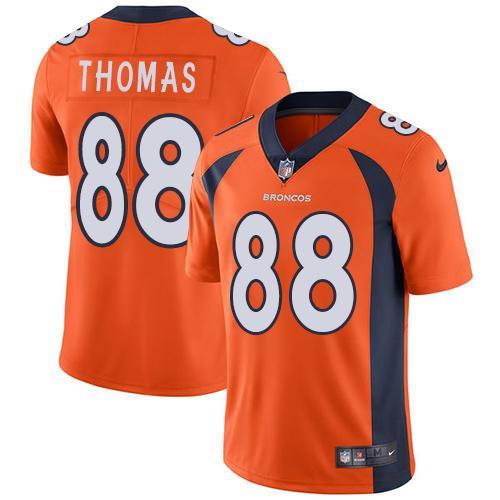 Nike Denver Broncos #88 Demaryius Thomas Orange Team Color Stitched NFL Vapor Untouchable Limited Jersey