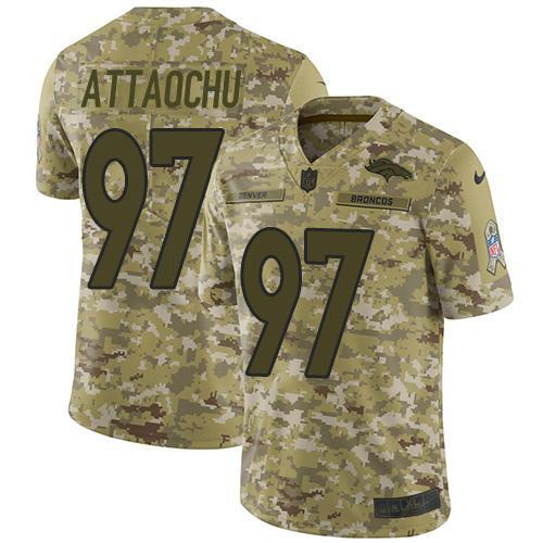 Nike Denver Broncos #97 Jeremiah Attaochu Camo Stitched NFL Limited 2018 Salute To Service Jersey