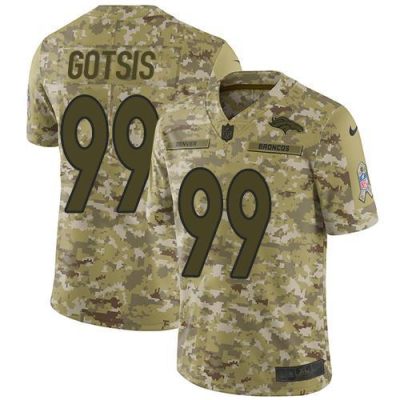 Nike Denver Broncos #99 Adam Gotsis Camo Stitched NFL Limited 2018 Salute To Service Jersey