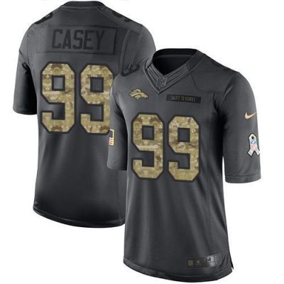 Nike Denver Broncos #99 Jurrell Casey Black Stitched NFL Limited 2016 Salute to Service Jersey