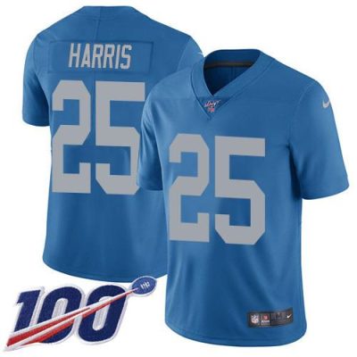Nike Detroit Lions #25 Will Harris Blue Throwback Stitched NFL 100th Season Vapor Untouchable Limited Jersey