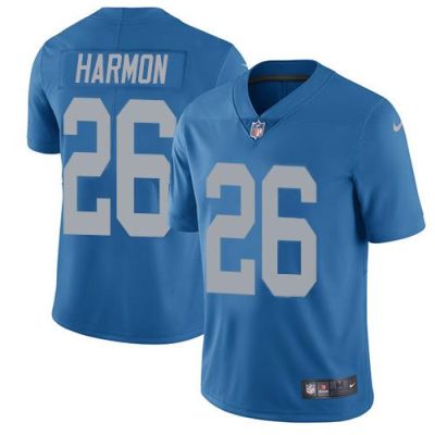 Nike Detroit Lions #26 Duron Harmon Blue Throwback Stitched NFL Vapor Untouchable Limited Jersey