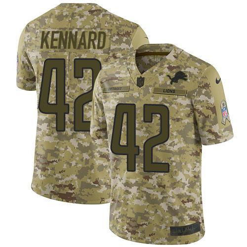 Nike Detroit Lions #42 Devon Kennard Camo Stitched NFL Limited 2018 Salute To Service Jersey