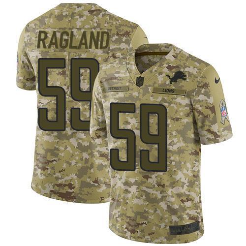 Nike Detroit Lions #59 Reggie Ragland Camo Stitched NFL Limited 2018 Salute To Service Jersey