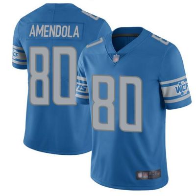 Nike Detroit Lions #80 Danny Amendola Blue Team Color Stitched NFL Vapor Untouchable Limited Jersey