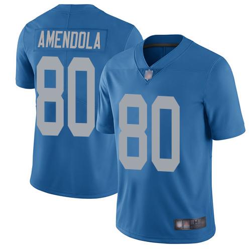 Nike Detroit Lions #80 Danny Amendola Blue Throwback Stitched NFL Vapor Untouchable Limited Jersey