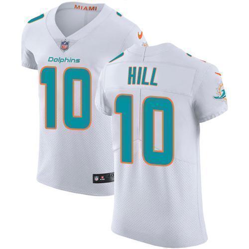 Nike Dolphins #10 Tyreek Hill White Stitched NFL Vapor Untouchable Elite Jersey