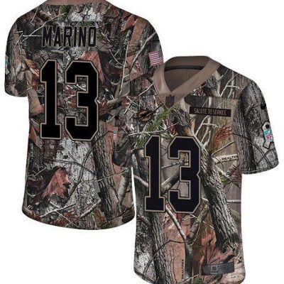 Nike Dolphins #13 Dan Marino Camo Stitched NFL Limited Rush Realtree Jersey