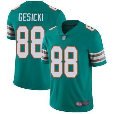 Nike Dolphins #88 Mike Gesicki Aqua Green Alternate Stitched NFL Vapor Untouchable Limited Jersey