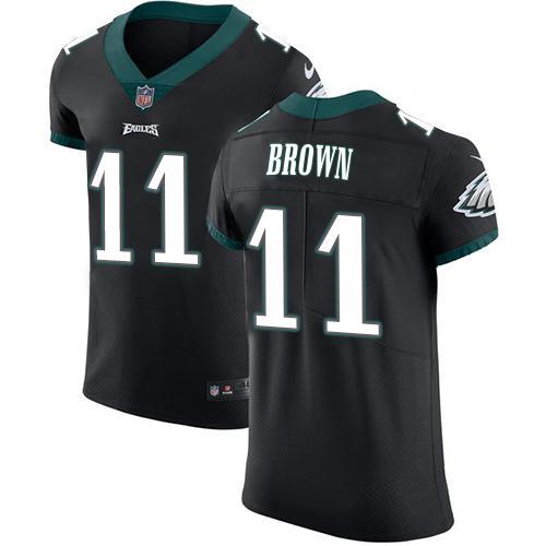 Philadelphia Eagles #11 A.J. Brown Black Alternate Stitched NFL New Elite Jersey