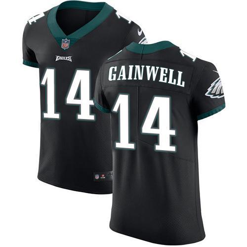 Philadelphia Eagles #14 Kenneth Gainwell Black Alternate Stitched NFL New Elite Jersey