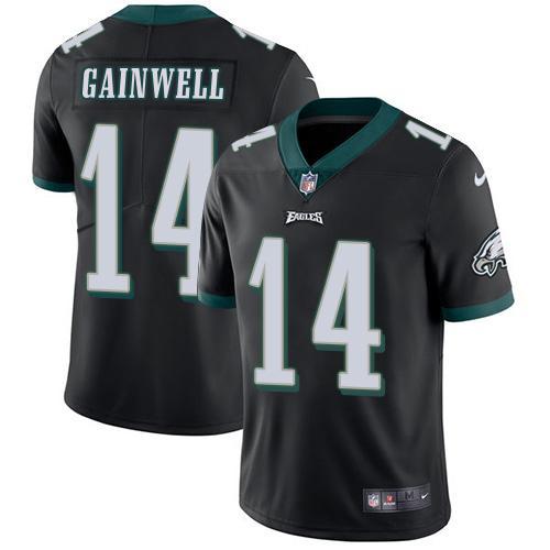 Philadelphia Eagles #14 Kenneth Gainwell Black Alternate Stitched NFL Vapor Untouchable Limited Jersey