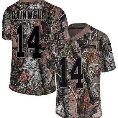 Philadelphia Eagles #14 Kenneth Gainwell Camo Stitched NFL Limited Rush Realtree Jersey
