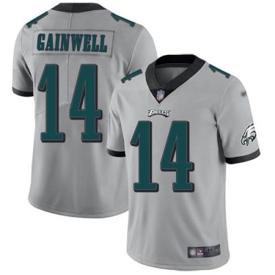 Philadelphia Eagles #14 Kenneth Gainwell Silver Stitched NFL Limited Inverted Legend Jersey