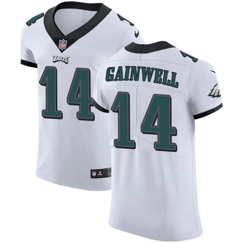 Philadelphia Eagles #14 Kenneth Gainwell White Stitched NFL New Elite Jersey