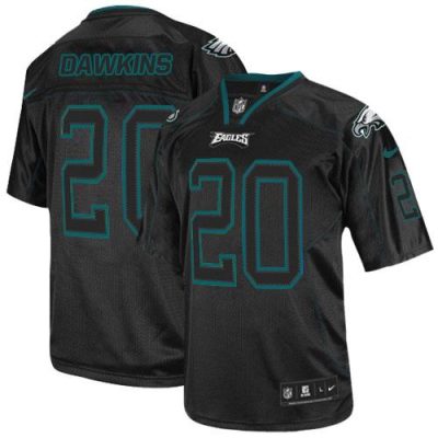 Philadelphia Eagles #20 Brian Dawkins Lights Out Black Stitched NFL Elite Jersey