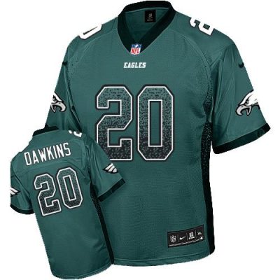 Philadelphia Eagles #20 Brian Dawkins Midnight Green Team Color Stitched NFL Elite Drift Fashion Jersey