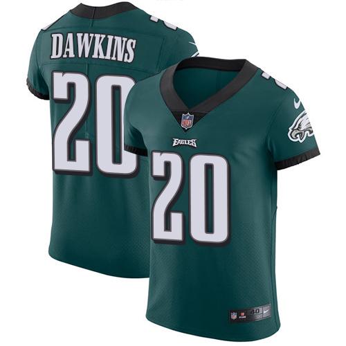 Philadelphia Eagles #20 Brian Dawkins Midnight Green Team Color Stitched NFL Vapor Untouchable Elite Jersey
