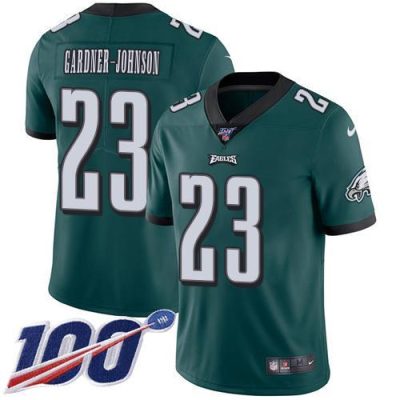 Philadelphia Eagles #23 C.J. Gardner-Johnson Green Team Color Stitched NFL 100th Season Vapor Untouchable Limited Jersey