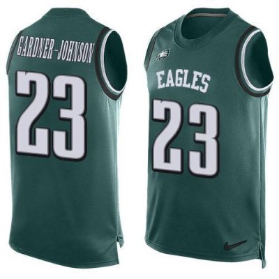 Philadelphia Eagles #23 C.J. Gardner-Johnson Green Team Color Stitched NFL Limited Tank Top Jersey