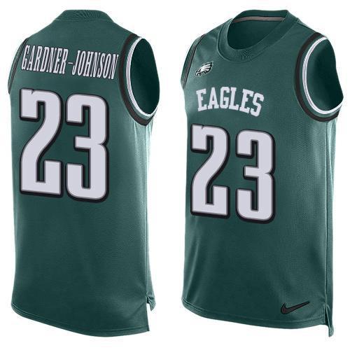 Philadelphia Eagles #23 C.J. Gardner-Johnson Green Team Color Stitched NFL Limited Tank Top Jersey