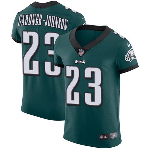 Philadelphia Eagles #23 C.J. Gardner-Johnson Green Team Color Stitched NFL Vapor Untouchable Elite Jersey