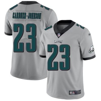 Philadelphia Eagles #23 C.J. Gardner-Johnson Silver Stitched NFL Limited Inverted Legend Jersey