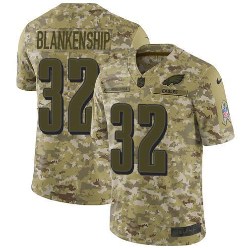 Philadelphia Eagles #32 Reed Blankenship Camo Stitched NFL Limited 2018 Salute To Service Jersey