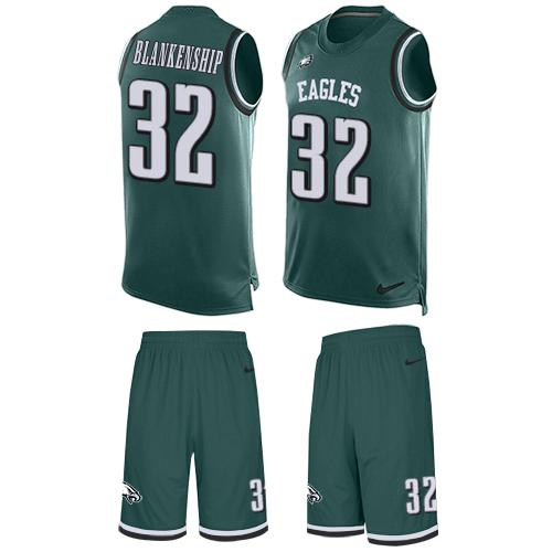 Philadelphia Eagles #32 Reed Blankenship Green Team Color Stitched NFL Limited Tank Top Suit Jersey