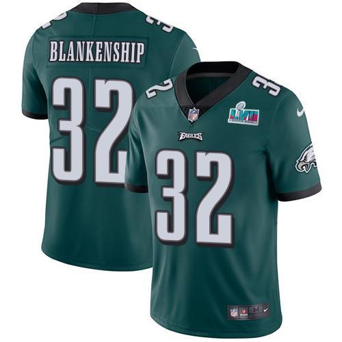 Philadelphia Eagles #32 Reed Blankenship Green Team Color Super Bowl LVII Patch Stitched NFL Vapor Untouchable Limited Jersey