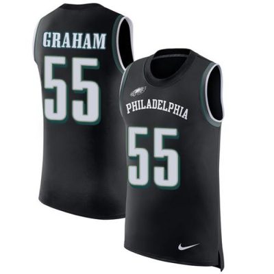 Philadelphia Eagles #55 Brandon Graham Black Alternate Stitched NFL Limited Rush Tank Top Jersey