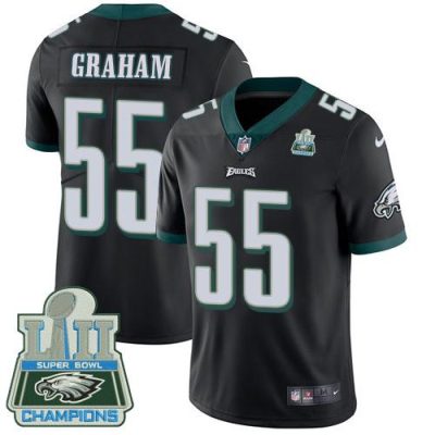 Philadelphia Eagles #55 Brandon Graham Black Alternate Super Bowl LII Champions Stitched NFL Vapor Untouchable Limited Jersey