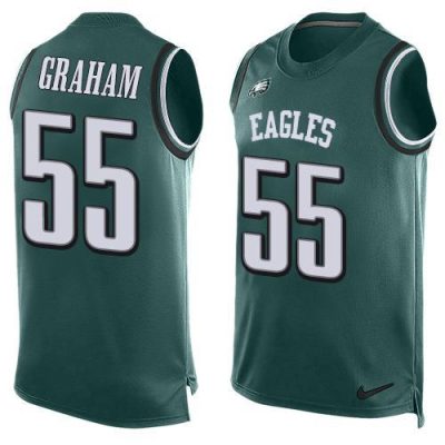 Philadelphia Eagles #55 Brandon Graham Midnight Green Team Color Stitched NFL Limited Tank Top Jersey