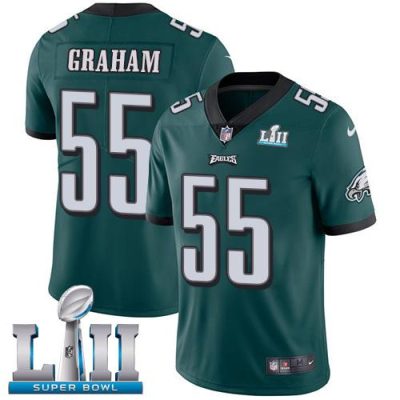 Philadelphia Eagles #55 Brandon Graham Midnight Green Team Color Super Bowl LII Stitched NFL Vapor Untouchable Limited Jersey