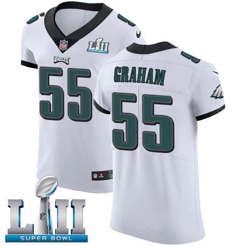 Philadelphia Eagles #55 Brandon Graham White Super Bowl LII Stitched NFL Vapor Untouchable Elite Jersey