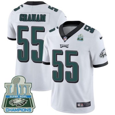 Philadelphia Eagles #55 Brandon Graham White Super Bowl LII Champions Stitched NFL Vapor Untouchable Limited Jersey