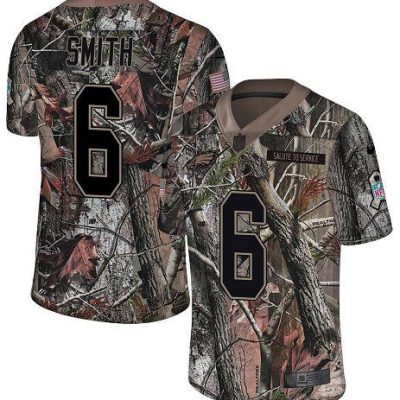 Philadelphia Eagles #6 DeVonta Smith Camo Stitched NFL Limited Rush Realtree Jersey