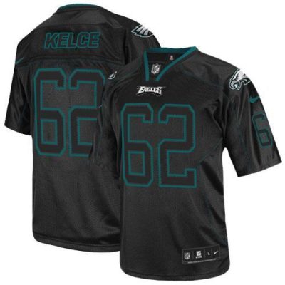 Philadelphia Eagles #62 Jason Kelce Lights Out Black Stitched NFL Elite Jersey