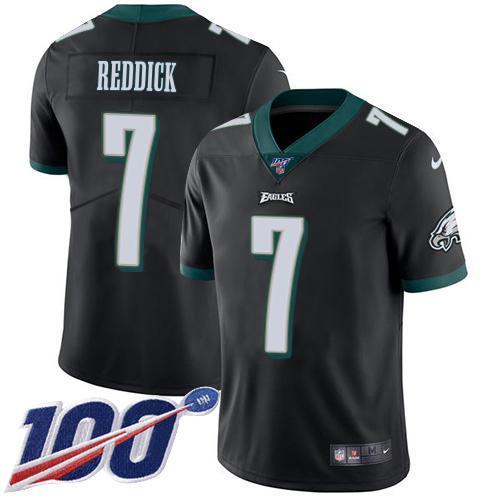 Philadelphia Eagles #7 Haason Reddick Black Alternate Stitched NFL 100th Season Vapor Untouchable Limited Jersey