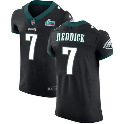 Philadelphia Eagles #7 Haason Reddick Black Alternate Super Bowl LVII Patch Stitched NFL New Elite Jersey