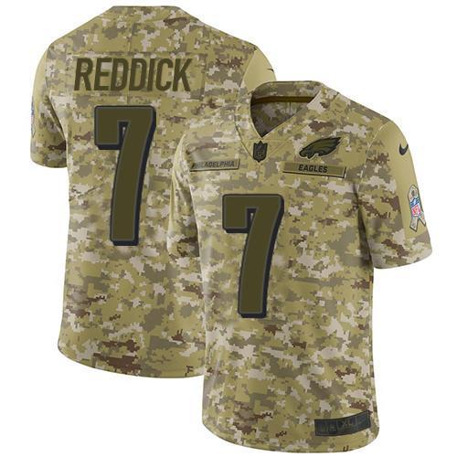 Philadelphia Eagles #7 Haason Reddick Camo Stitched NFL Limited 2018 Salute To Service Jersey