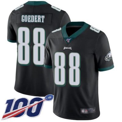 Philadelphia Eagles #88 Dallas Goedert Black Alternate Stitched NFL 100th Season Vapor Limited Jersey