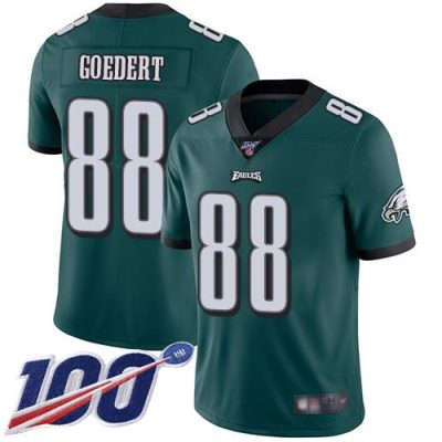 Philadelphia Eagles #88 Dallas Goedert Midnight Green Team Color Stitched NFL 100th Season Vapor Limited Jersey