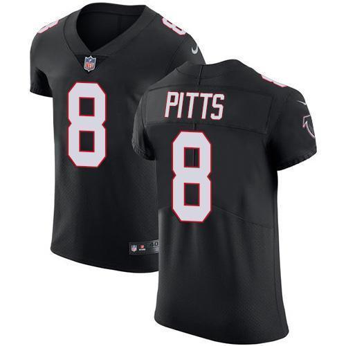 Nike Falcons #8 Kyle Pitts Black Alternate Stitched NFL Vapor Untouchable Elite Jersey
