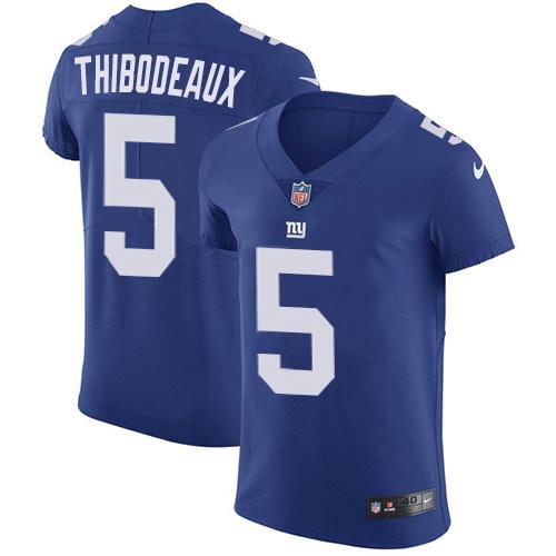 Nike Giants #5 Kayvon Thibodeaux Royal Blue Team Color Men's Stitched NFL Vapor Untouchable Elite Jersey