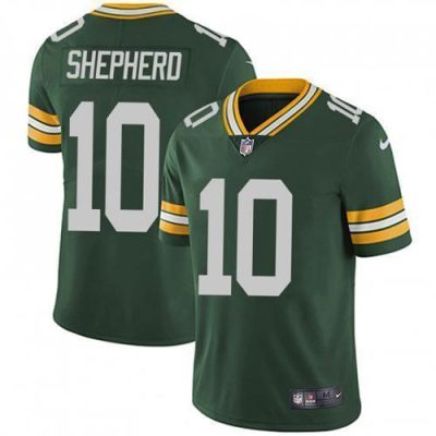 Nike Green Bay Packers #10 Darrius Shepherd Green Team Color Stitched Vapor Untouchable Limited Jersey