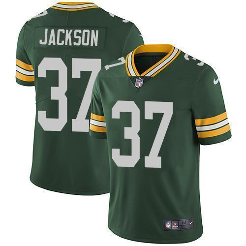 Nike Green Bay Packers #37 Josh Jackson Green Team Color Stitched Vapor Untouchable Limited Jersey